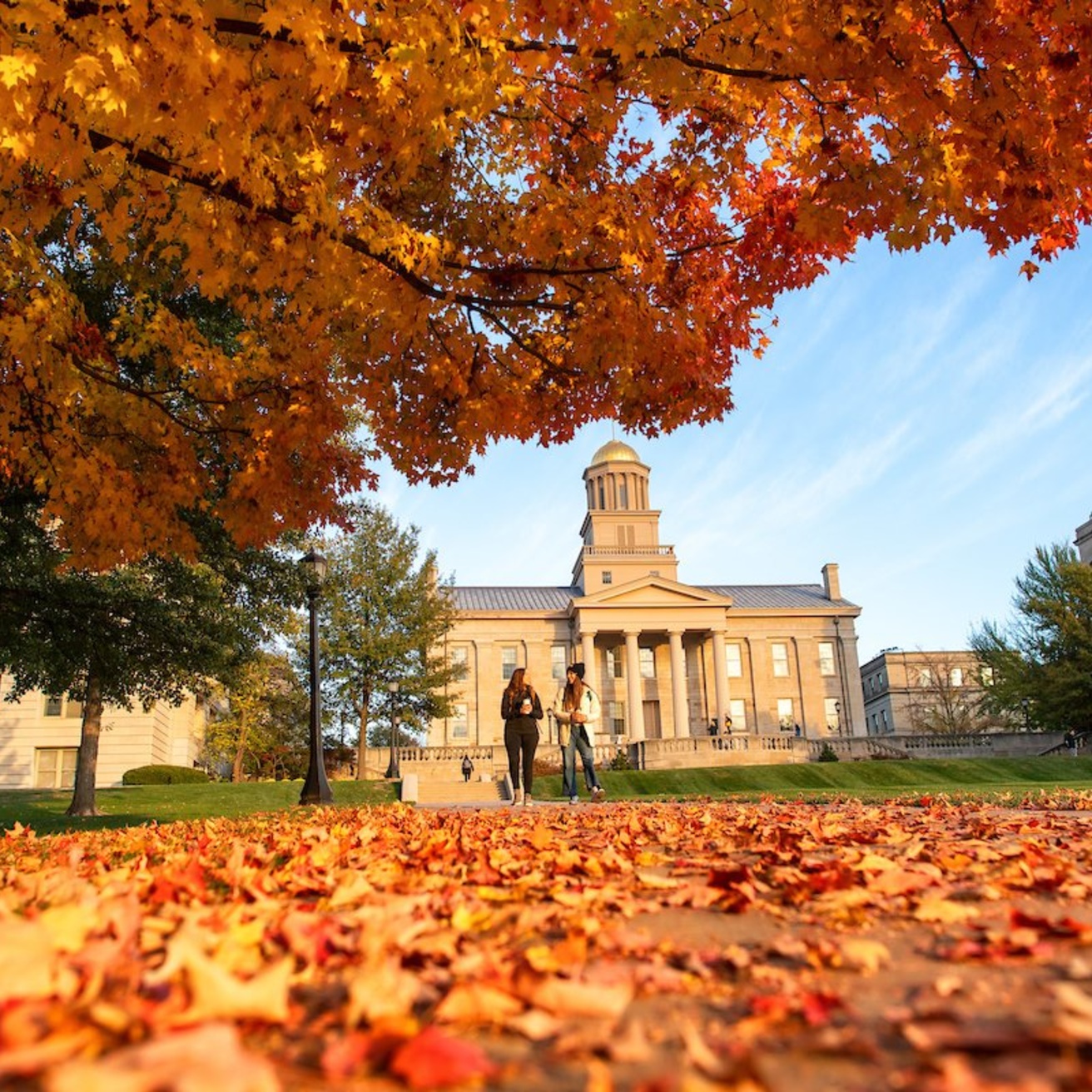 university of iowa old capital during fall